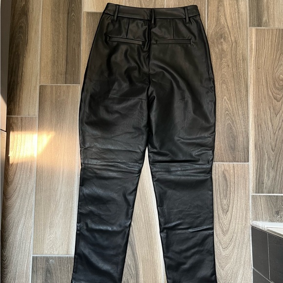 ***SOLD*** NWT Black Pleather Pants - Picture 2 of 8